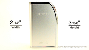 Jomotech JTC 150W Box Mod Dimensions